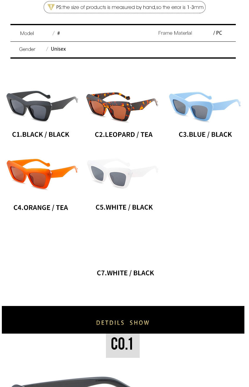 Fashion Orange Box Tea Slices Triangle Cat Eye Sunglasses,Women Sunglasses