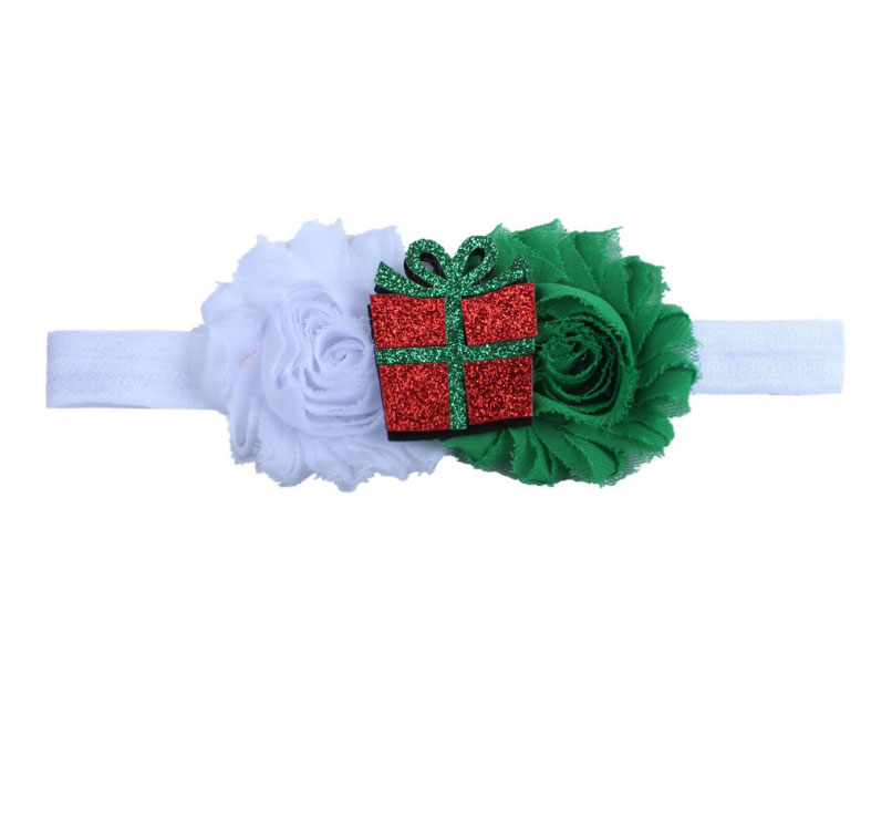 Fashion B Christmas Old Flower Stitching Cartoon Headband,Hair Ribbons