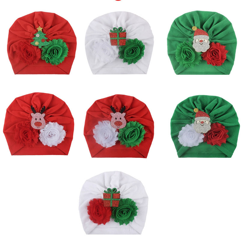 Fashion F Section Christmas Old Flower Bonding Cartoon Hood,Beanies&Others