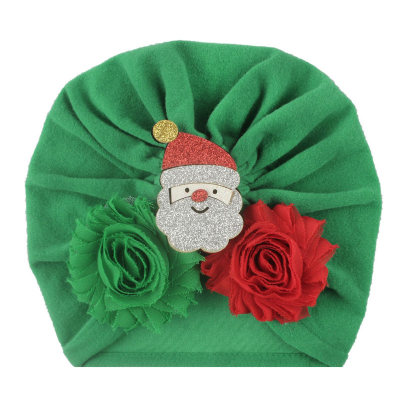 Fashion D Section Christmas Old Flower Bonding Cartoon Hood,Beanies&Others