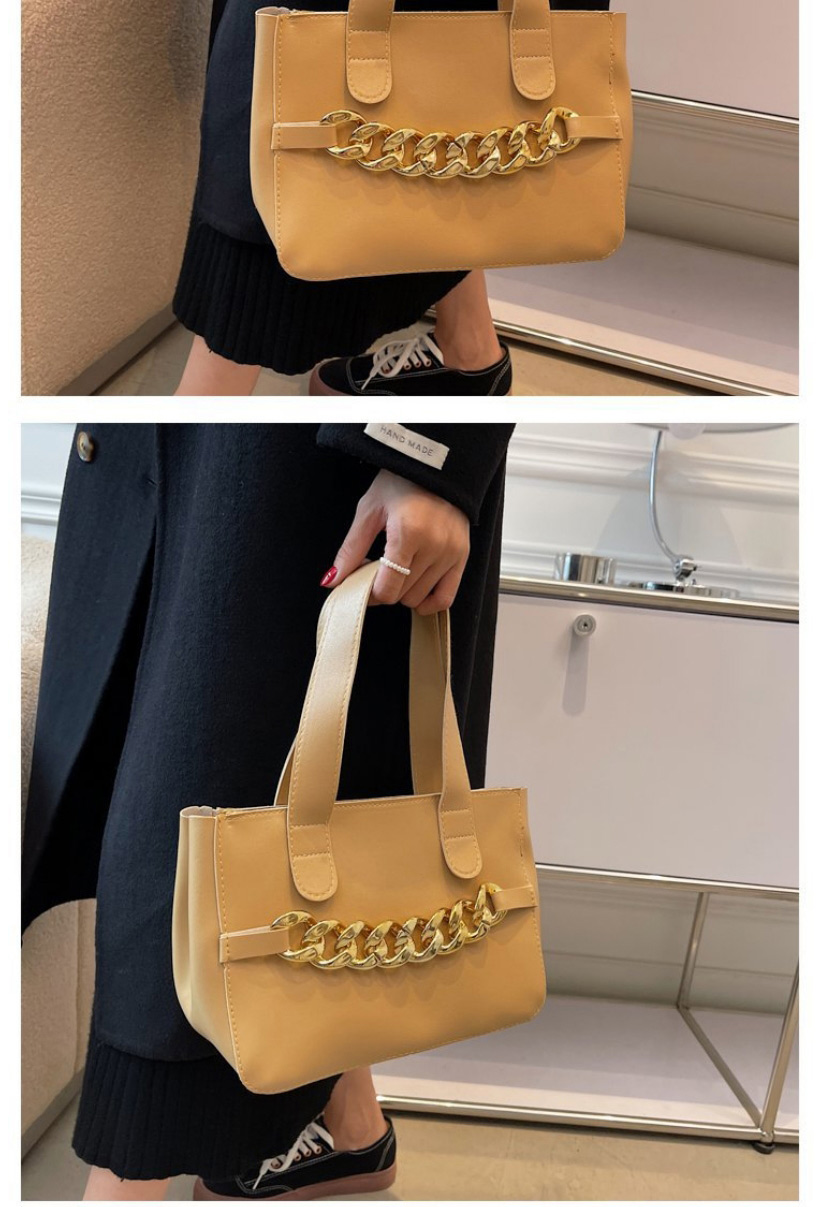 Fashion Black Pu Chain Large Capacity Handbag,Handbags