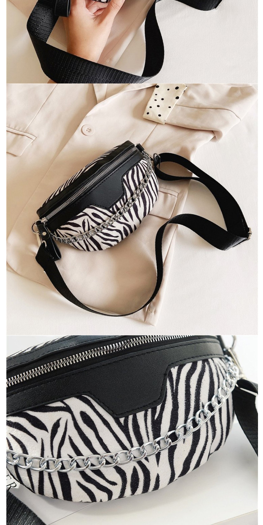 Fashion Black Pu Ringgra Chain Crossbody Bag,Shoulder bags