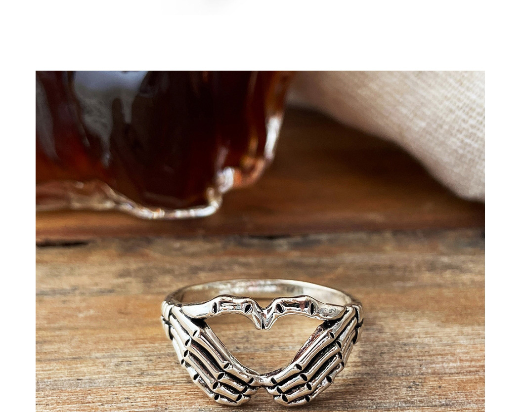 Fashion Silver Alloy Palm Geometric Ring,Fashion Rings