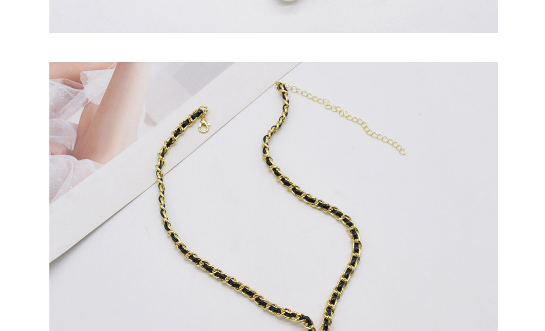 Fashion 1# Dripping Camellia Knitted Necklace,Pendants