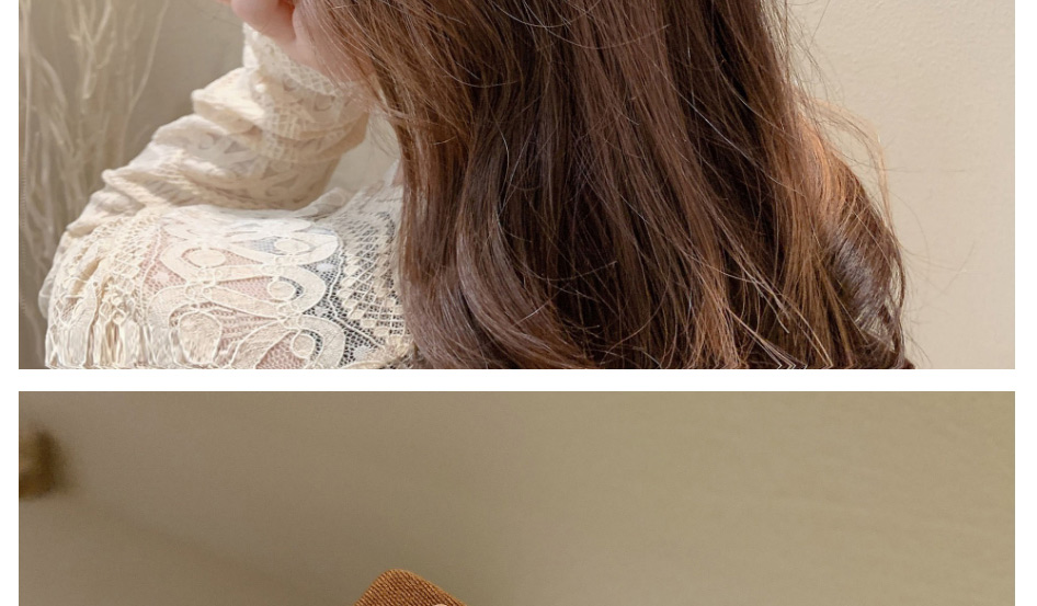 Fashion Coffee Color Fabric Bear Square Hairpin,Hairpins