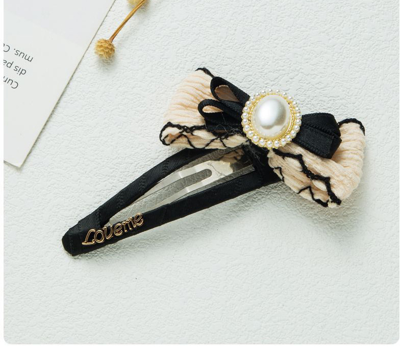 Fashion Coffee Color Bow Pearl Hairpin,Hairpins