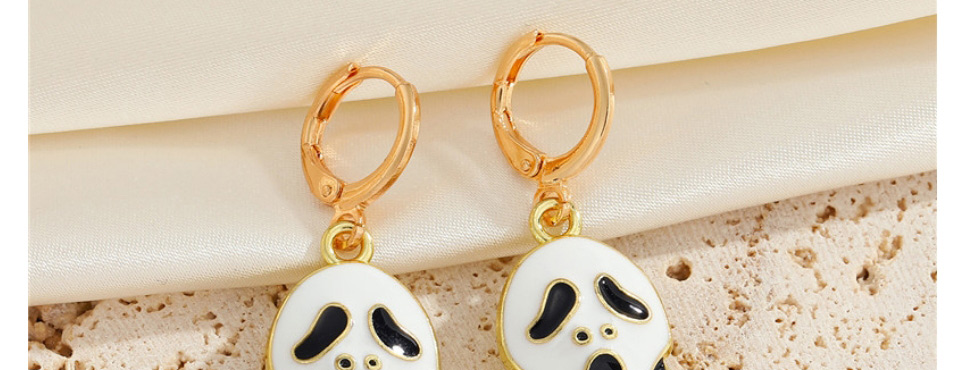 Fashion Ghost Earrings Halloween Ghost Face Earrings,Hoop Earrings