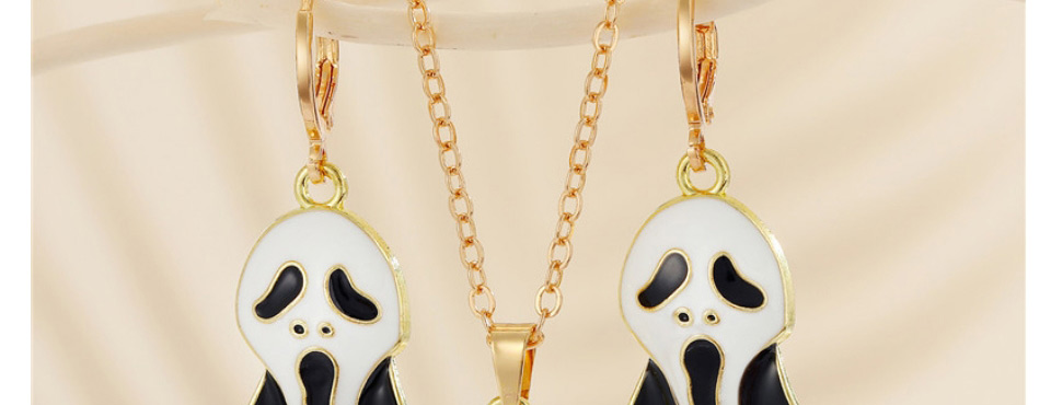 Fashion Ghost Earrings Halloween Ghost Face Earrings,Hoop Earrings