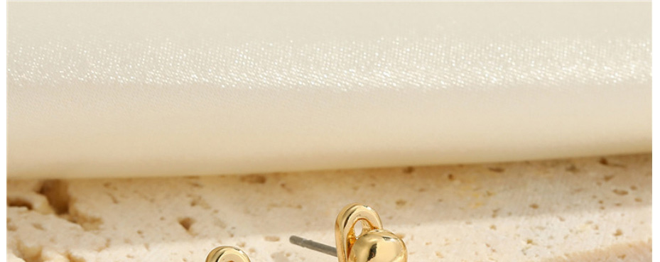 Fashion Gold Color Metal Drop Geometric Stud Earrings,Stud Earrings