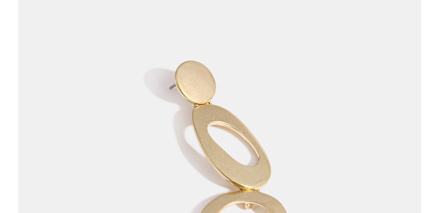 Fashion Gold Color Alloy Geometric Ring Ear Studs,Stud Earrings