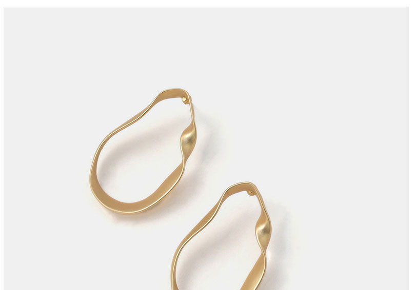Fashion Gold Color Alloy Geometric Hollow Stud Earrings,Stud Earrings