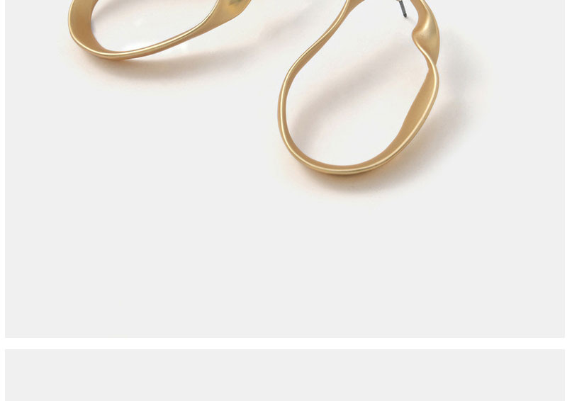 Fashion Gold Color Alloy Geometric Hollow Stud Earrings,Stud Earrings