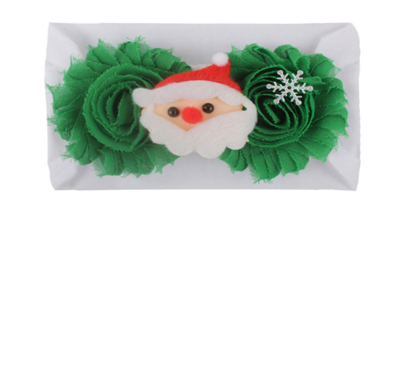 Fashion F Section Christmas Old Flower Stitching Cartoon Hairband,Hair Ribbons