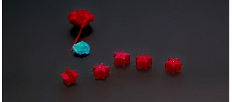Fashion 1 Red Heart Silicone Heart-shaped Five-pointed Star Geometric Earring Plugs,Jewelry Findings & Components