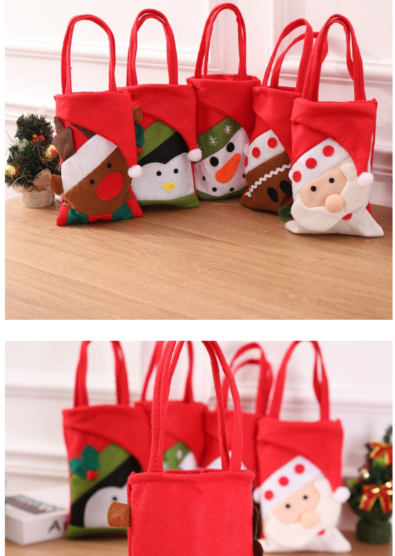 Fashion Gingerbread Man Christmas Tote Bag,Festival & Party Supplies