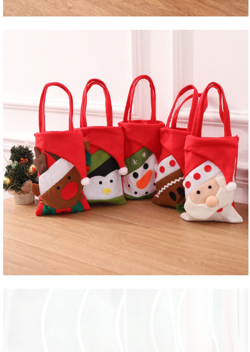 Fashion Elk Christmas Tote Bag,Festival & Party Supplies