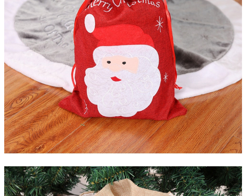 Fashion Snowman Christmas Burlap Candy Bag,Festival & Party Supplies