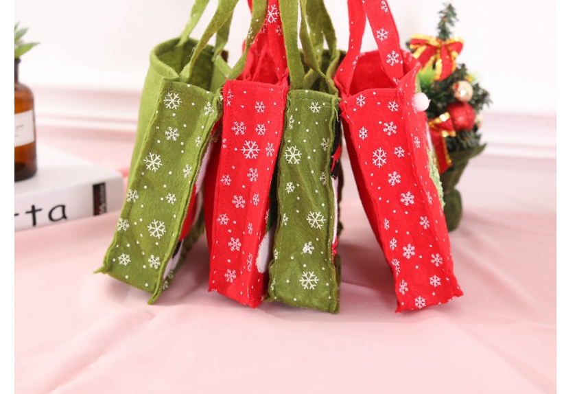 Fashion Tree Bag Old Man Christmas Print Gift Bag,Festival & Party Supplies