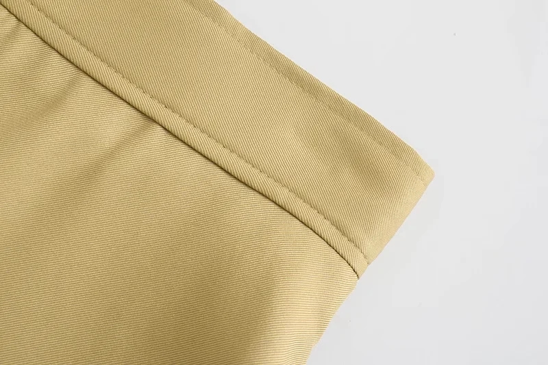 Fashion Khaki Micro-pleated A-line Skirt,Skirts