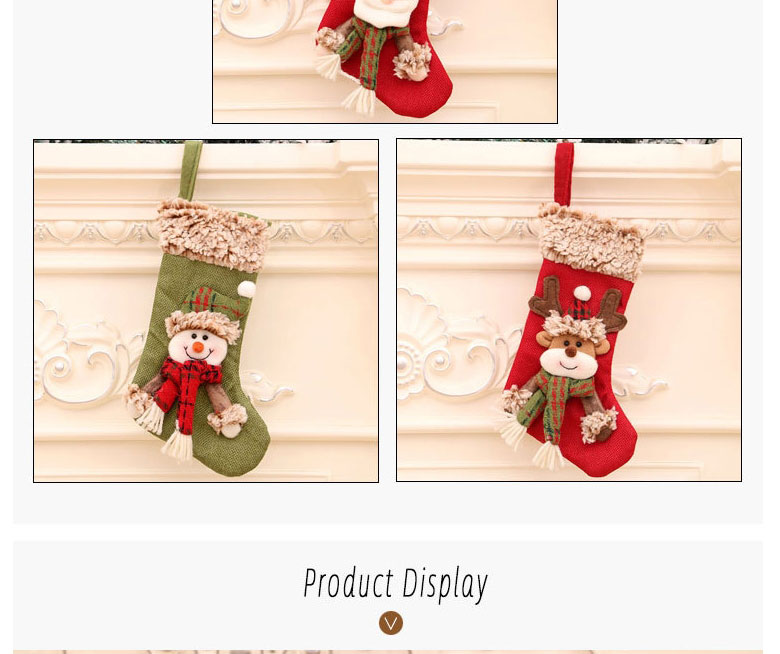 Fashion Deer Christmas Three-dimensional Linen Plush Socks,Fashion Socks