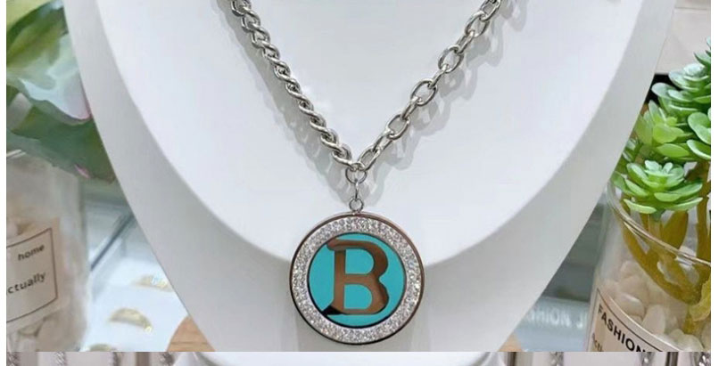Fashion Butterfly Titanium Steel Letter Butterfly Gourd Double Necklace,Necklaces