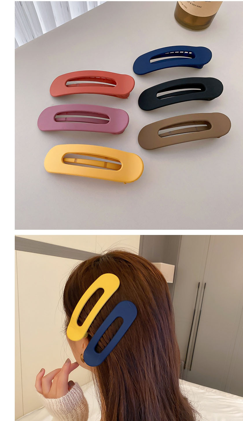 Fashion Yellow Acrylic Geometric Side Hairpin,Hairpins