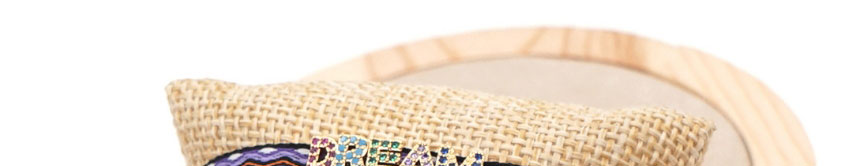 Fashion Red Grid Striped Knitting Diamond Bracelet,Bracelets