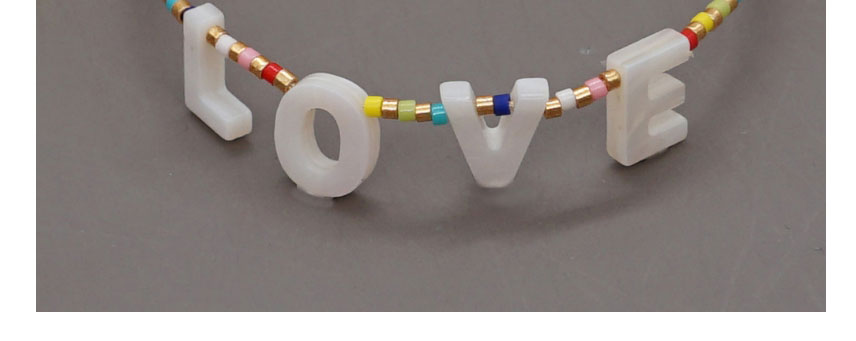 Fashion Color Mima Beaded Letter Bracelet,Beaded Bracelet