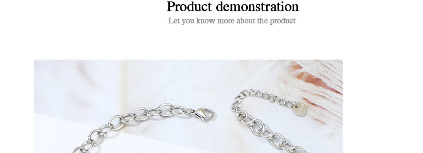 Fashion Steel Color Stainless Steel Love Necklace,Necklaces