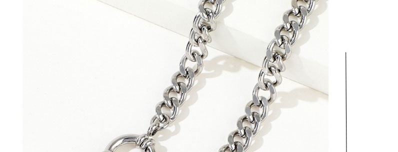 Fashion Steel Color Titanium Steel Moonlight Necklace,Necklaces