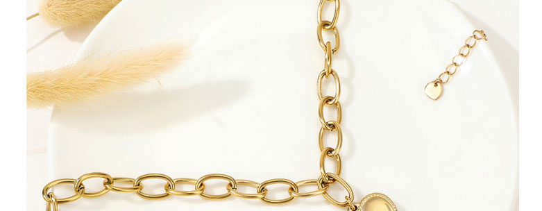 Fashion Style 2 (gold Coloren) Titanium Steel Love Necklace,Necklaces