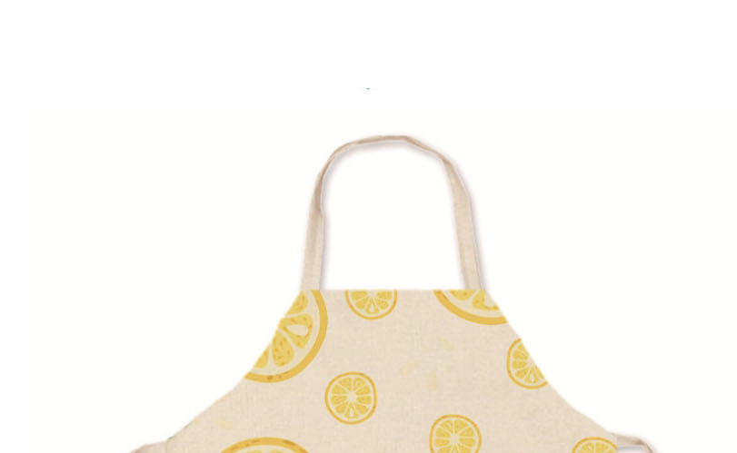 Fashion 12# Polyester Lemon Print Apron,Home Textiles
