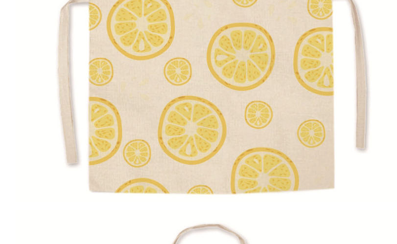 Fashion 37# Polyester Lemon Print Apron,Home Textiles