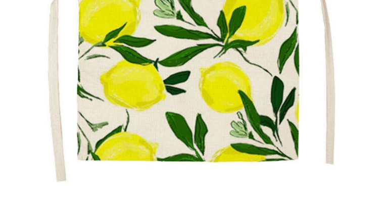 Fashion 12# Fruit Print Linen Apron,Home Textiles