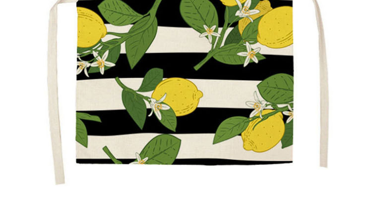 Fashion 28# Fruit Print Linen Apron,Home Textiles