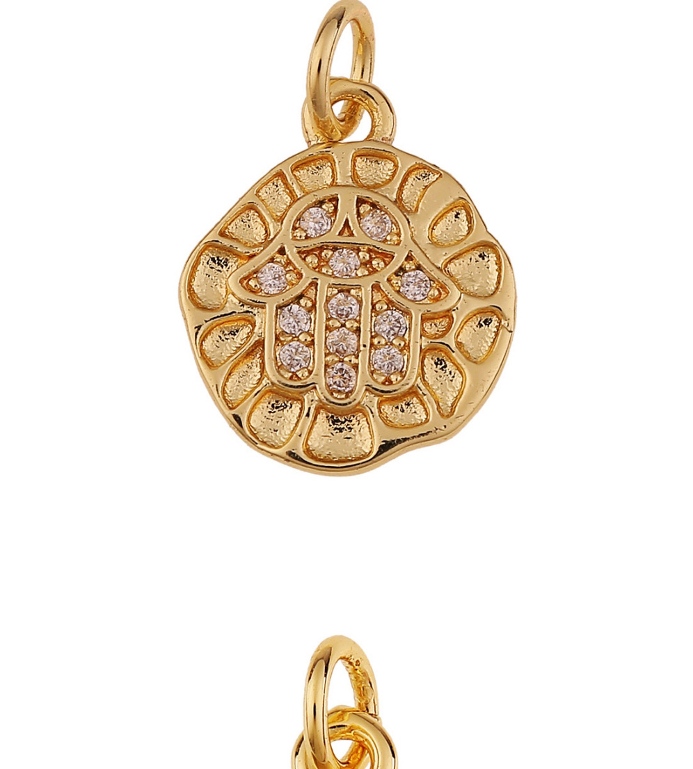 Fashion 10 # Copper Inlaid Zirconium Geometric Starfish Round Sun Butterfly Geometric Diy Accessories,Jewelry Findings & Components