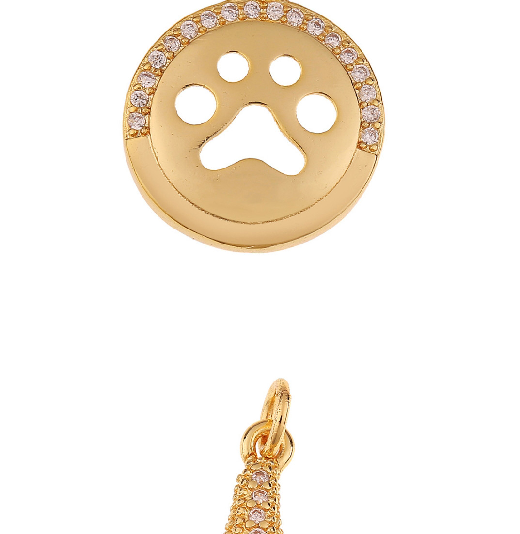 Fashion 10 # Copper Diamond Cocoa Eye Starfish Geometric Diy Accessories,Jewelry Findings & Components