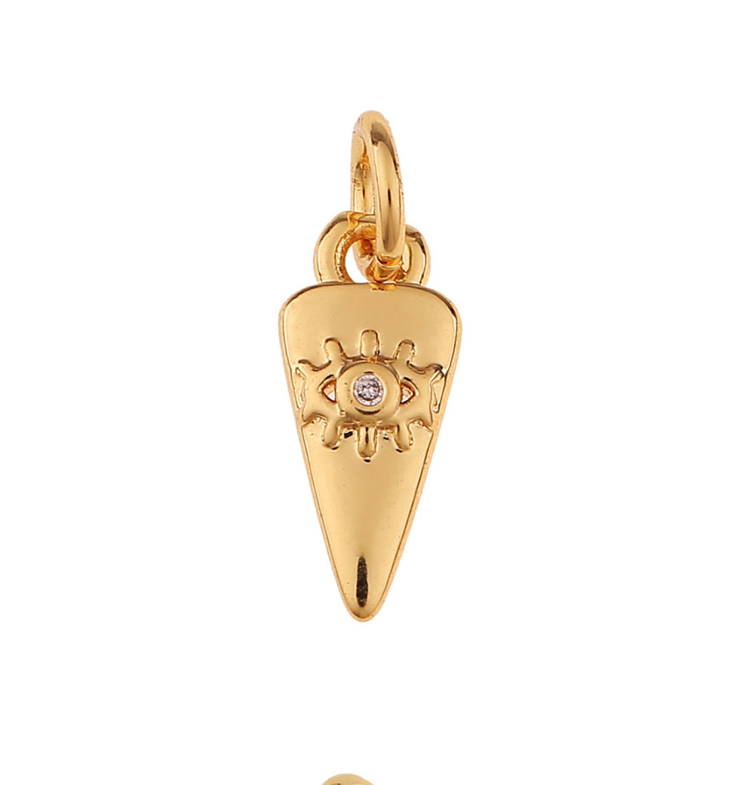Fashion 4 # Copper Inlaid Zirconium Geometry Key Key Lock Pentagon Diy Accessories,Jewelry Findings & Components