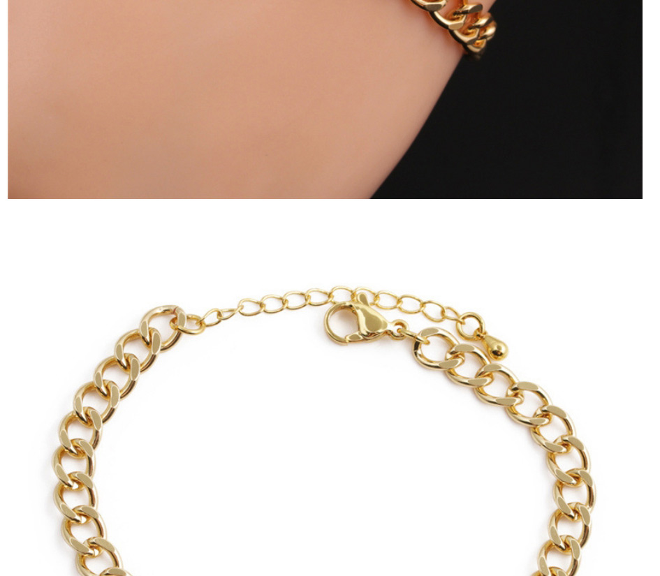 Fashion 1# Gold Color-plated Copper Color Zirconium Eye Bracelet,Bracelets