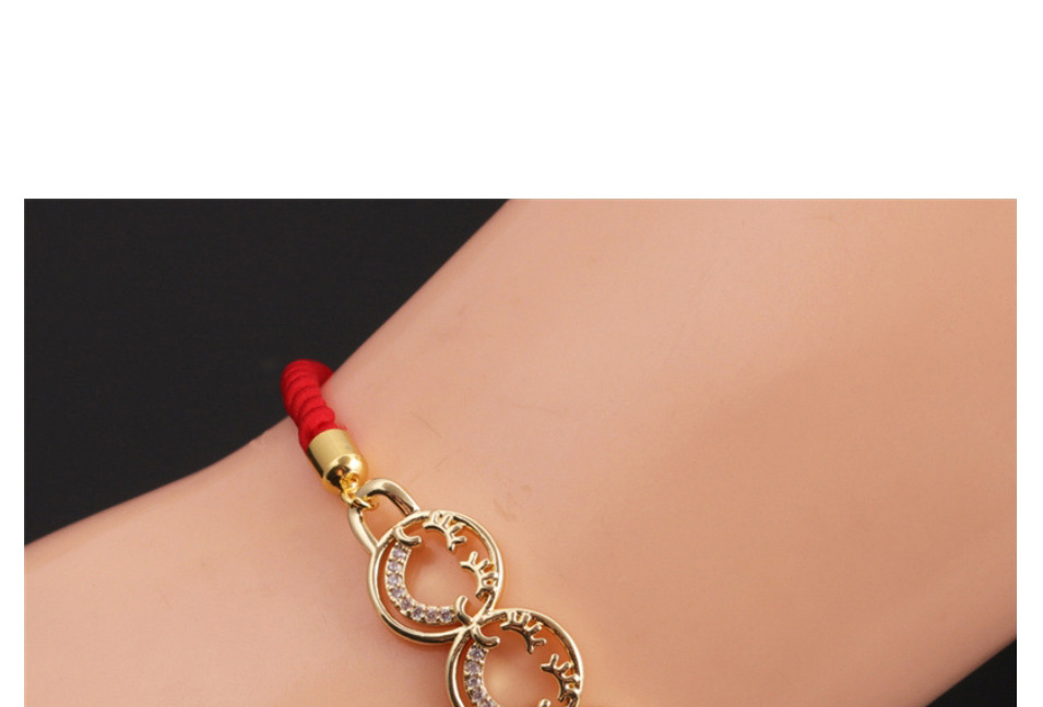Fashion 2# Bronze Diamond Love Smiley Bracelet,Bracelets