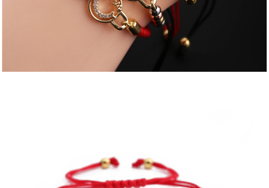 Fashion 1# Copper Plated Real Gold Color Smiley Bracelet,Bracelets