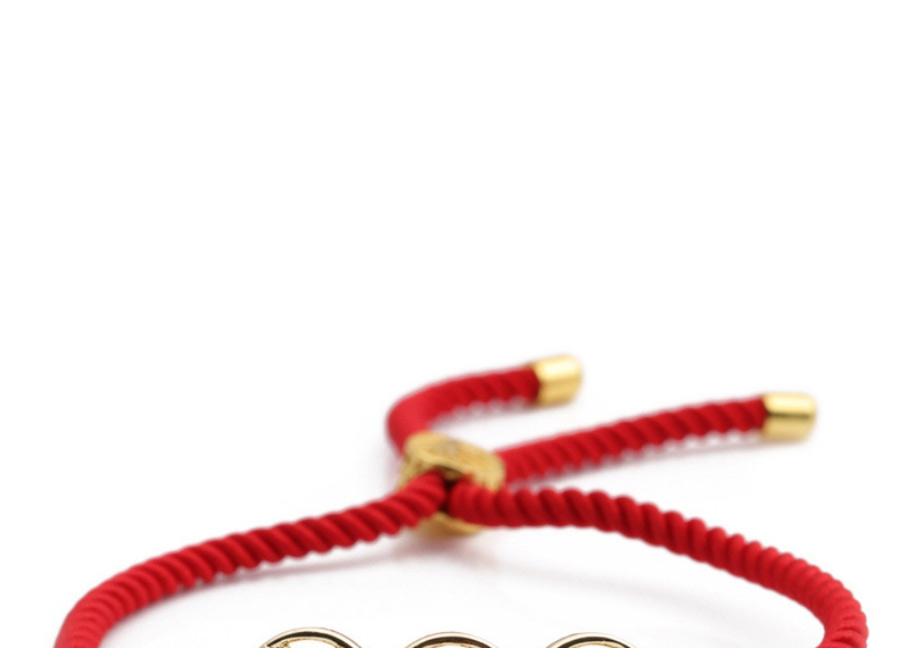 Fashion 3# Copper Plated Real Gold Color Smiley Bracelet,Bracelets