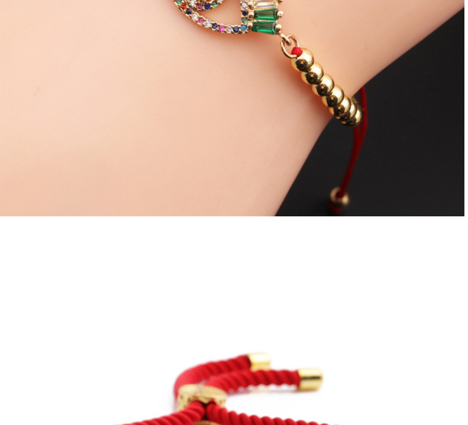 Fashion 2# Copper Plated Real Gold Color Eye Bracelet,Bracelets