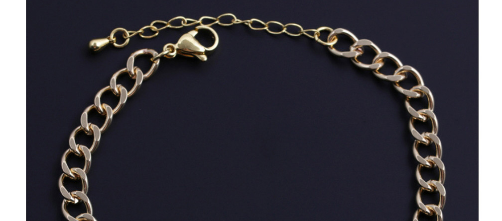 Fashion 2# Bronze Plated Real Gold Color Star Bracelet,Bracelets