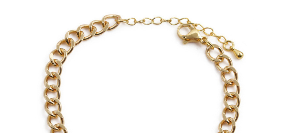 Fashion 1# Copper Plated Real Gold Color Love Bracelet,Bracelets