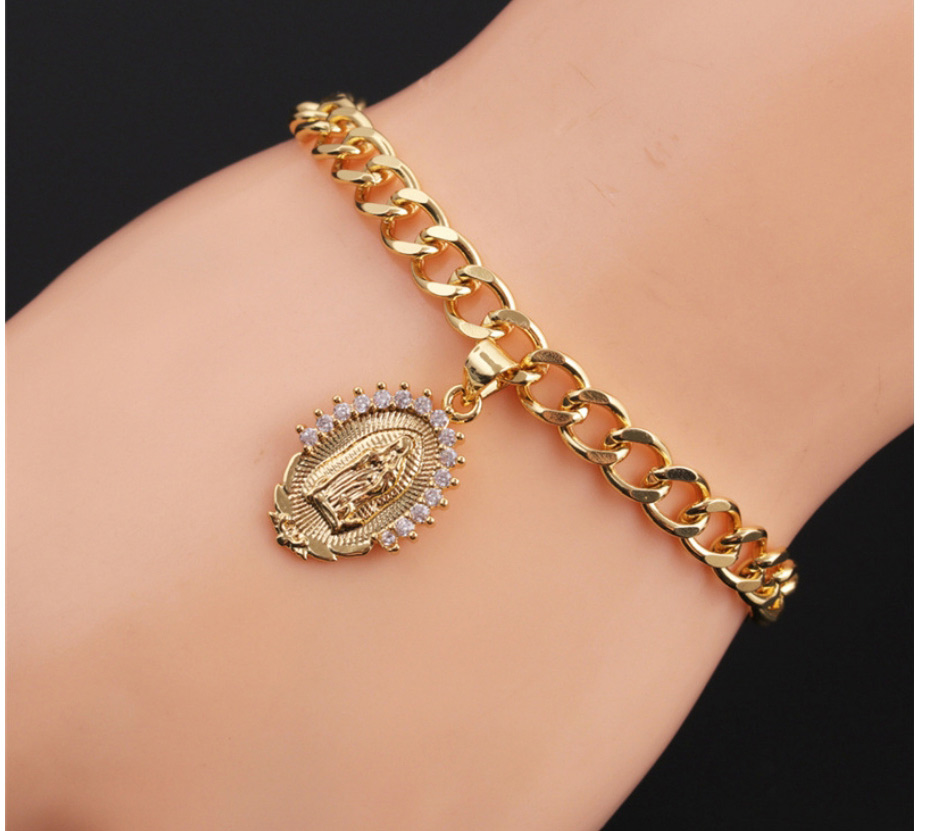 Fashion 3# Bronze Plated Real Gold Color Virgin Bracelet,Bracelets
