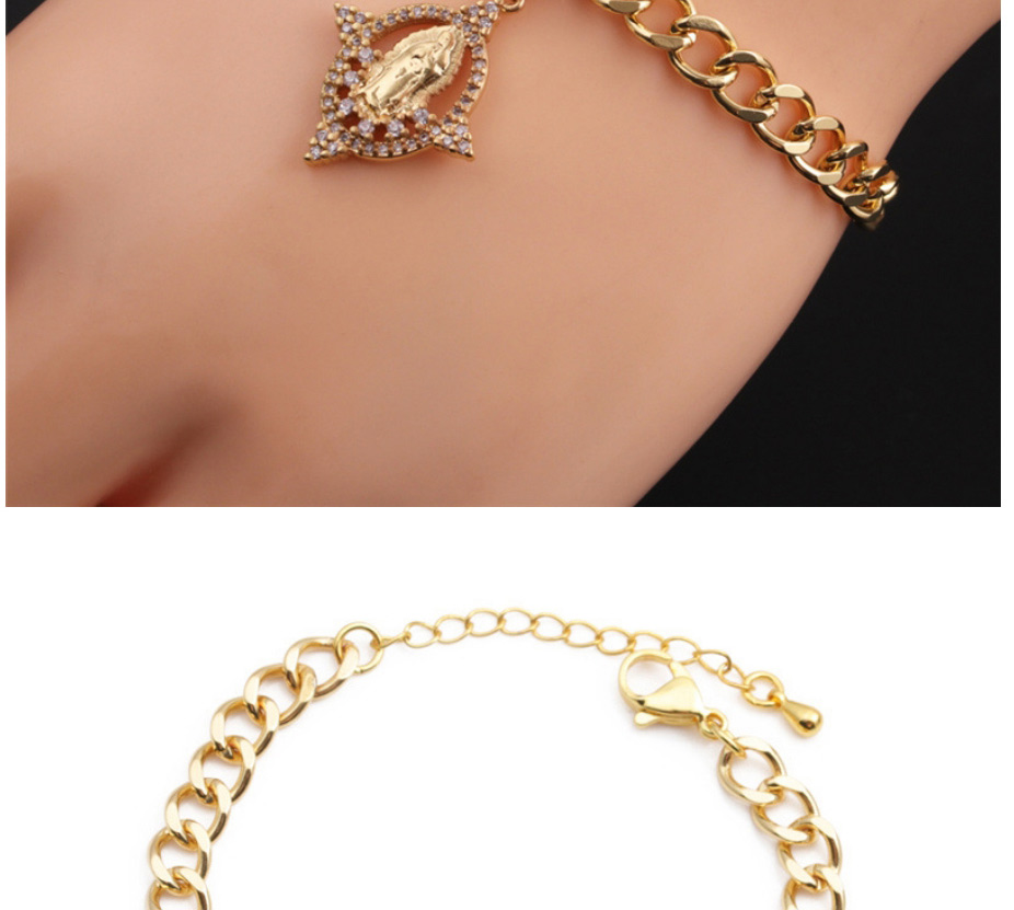 Fashion 4# Bronze Plated Real Gold Color Virgin Bracelet,Bracelets