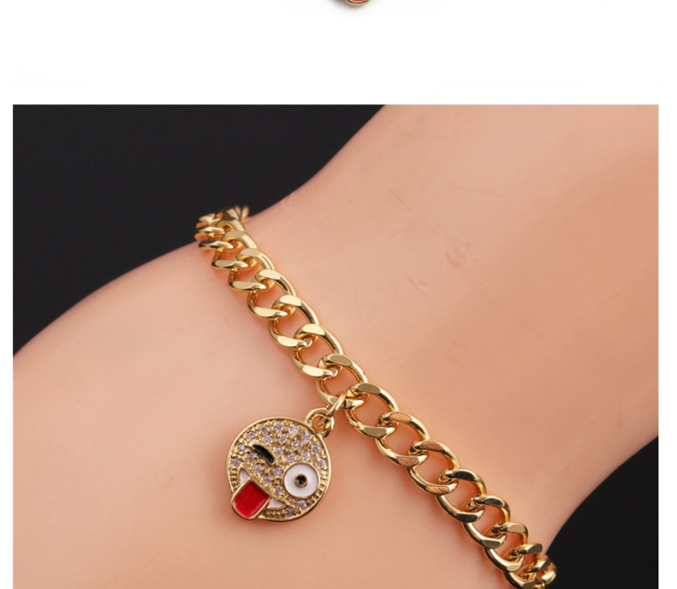 Fashion 4# Five-pointed Star Bracelet With Copper And Diamond Eyes,Bracelets