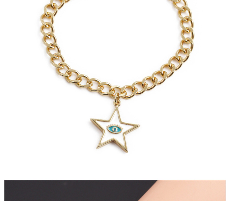 Fashion 2# Copper Diamond Smiley Emoji Bracelet,Bracelets