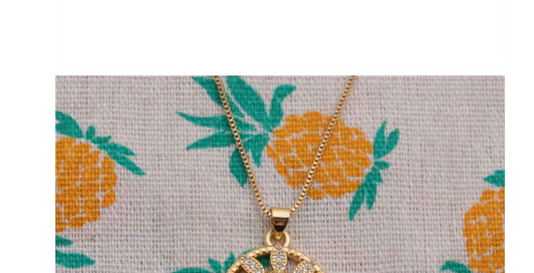 Fashion 2# Copper And Diamond Geometric Maria Necklace,Necklaces